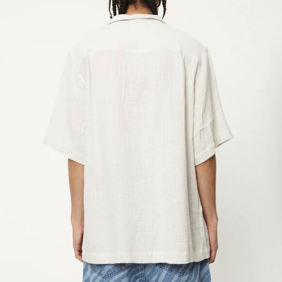BNWT Afends - Stratosphere - Men's Organic Oversized Cuban Short Sleeve Shirt - Picture 3 of 5